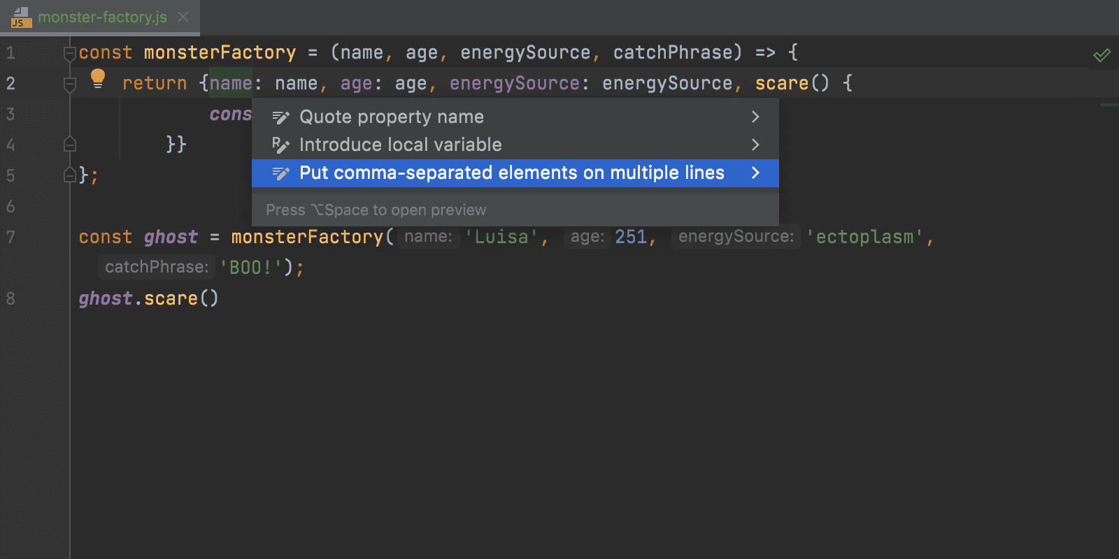 intention-for-putting-elements-on-separate-lines-and-back-webstorm